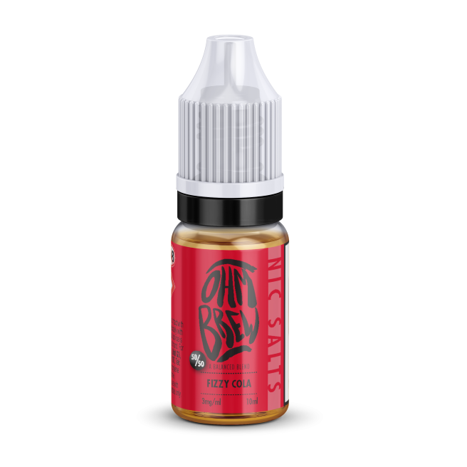 Fizzy Cola E-liquid by Ohm Brew 50/50 Nic Salts