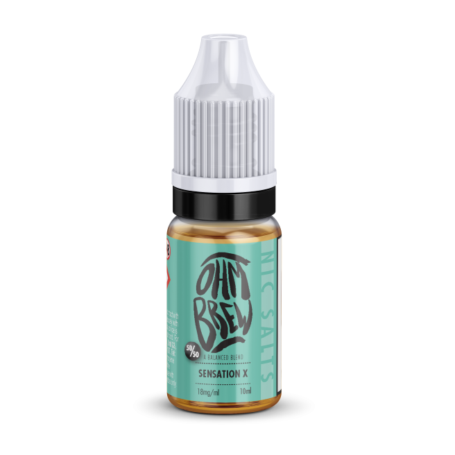 Sensation X E-liquid by Ohm Brew 50/50 Nic Salts